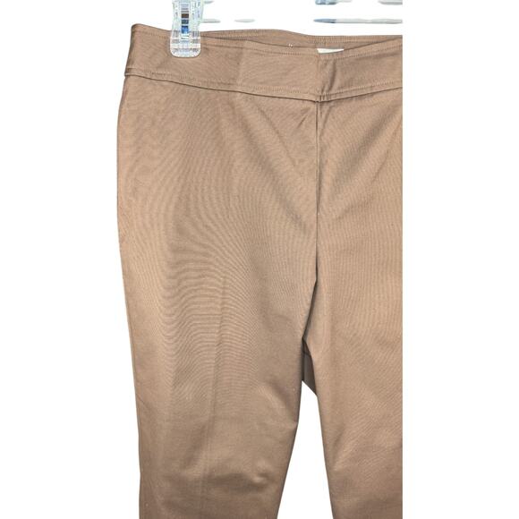 Judith Hart Women's 12 Capri Pants Brown Stretch Side Zip Cotton Blend NWT - Picture 3 of 14